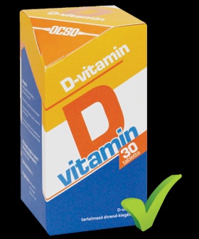 OCSO D Vitamin tabletta 30 db